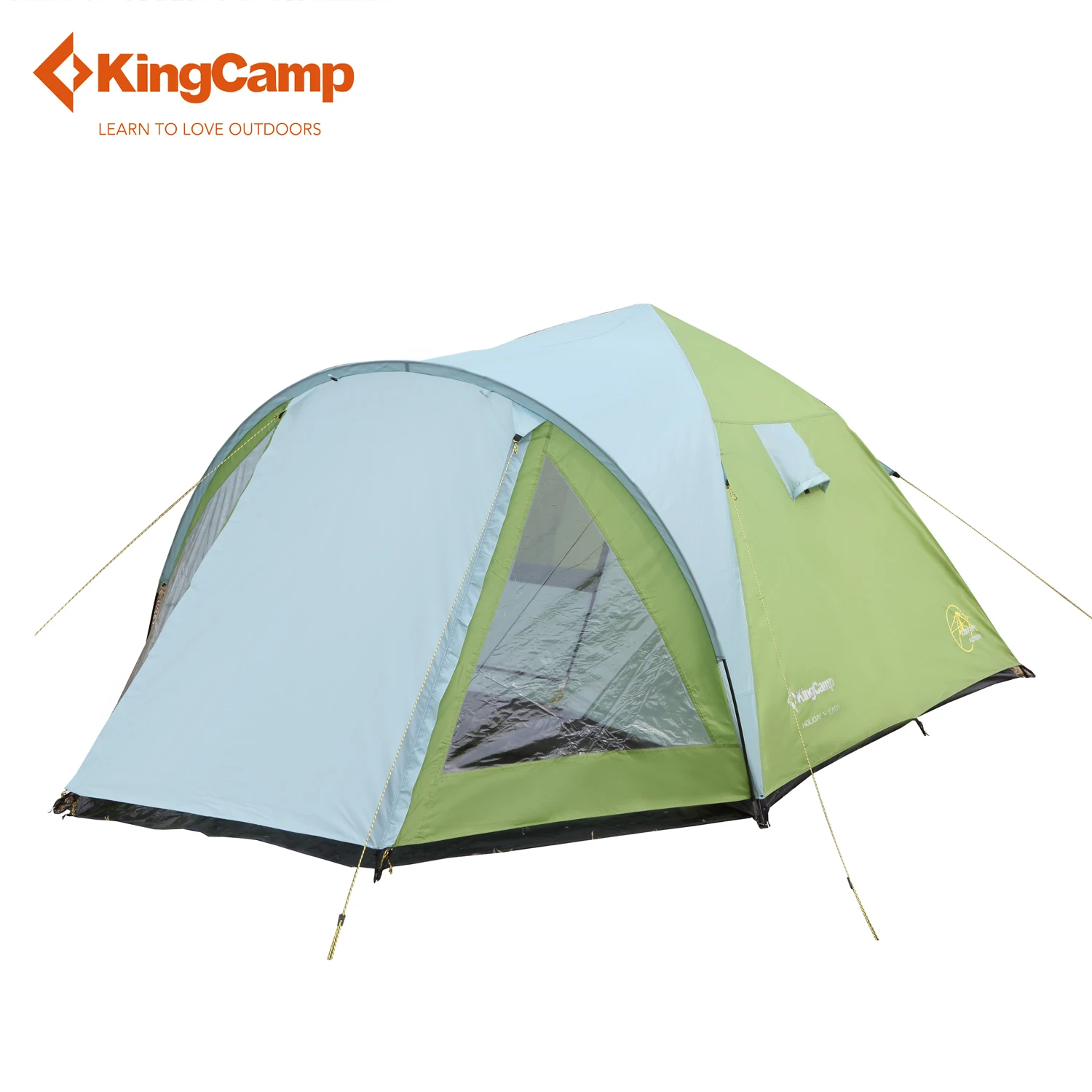 

KingCamp Double-layers Camping Tent with Screen Room 4 Person 3-Season Waterproof Windyproof Pop-up Tent for Family Holiday