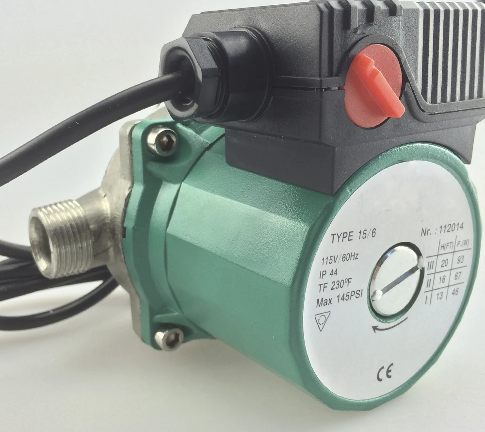 HSH Flo 3/4" 110V Hot Water Circulation Pump SS NPT Circulator Pump For