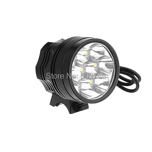 7x XM-L T6 5000 люмен светодиодный велосипедный головной светильник 3 режима велосипедный светильник налобный фонарь+ 8,4 в 4x18650 Батарейный блок+ зарядное устройство