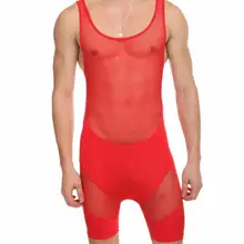 Мужское сексуальное однотонное мягкое тонкое полупрозрачное удобное нижнее белье, комбинезон, комбинезон