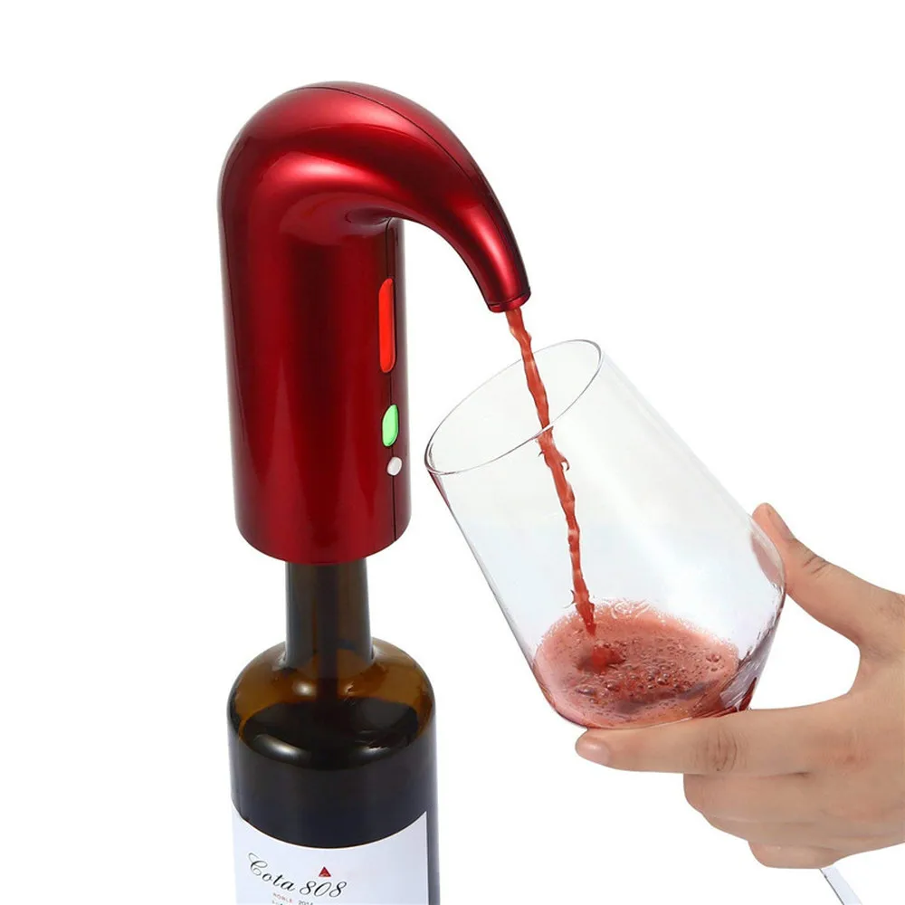

Electric Wine Aerator Decanter Pump Dispenser One Button Electric Aeration Pourer USB Rechargeable Wine gifts bar accessories home bars