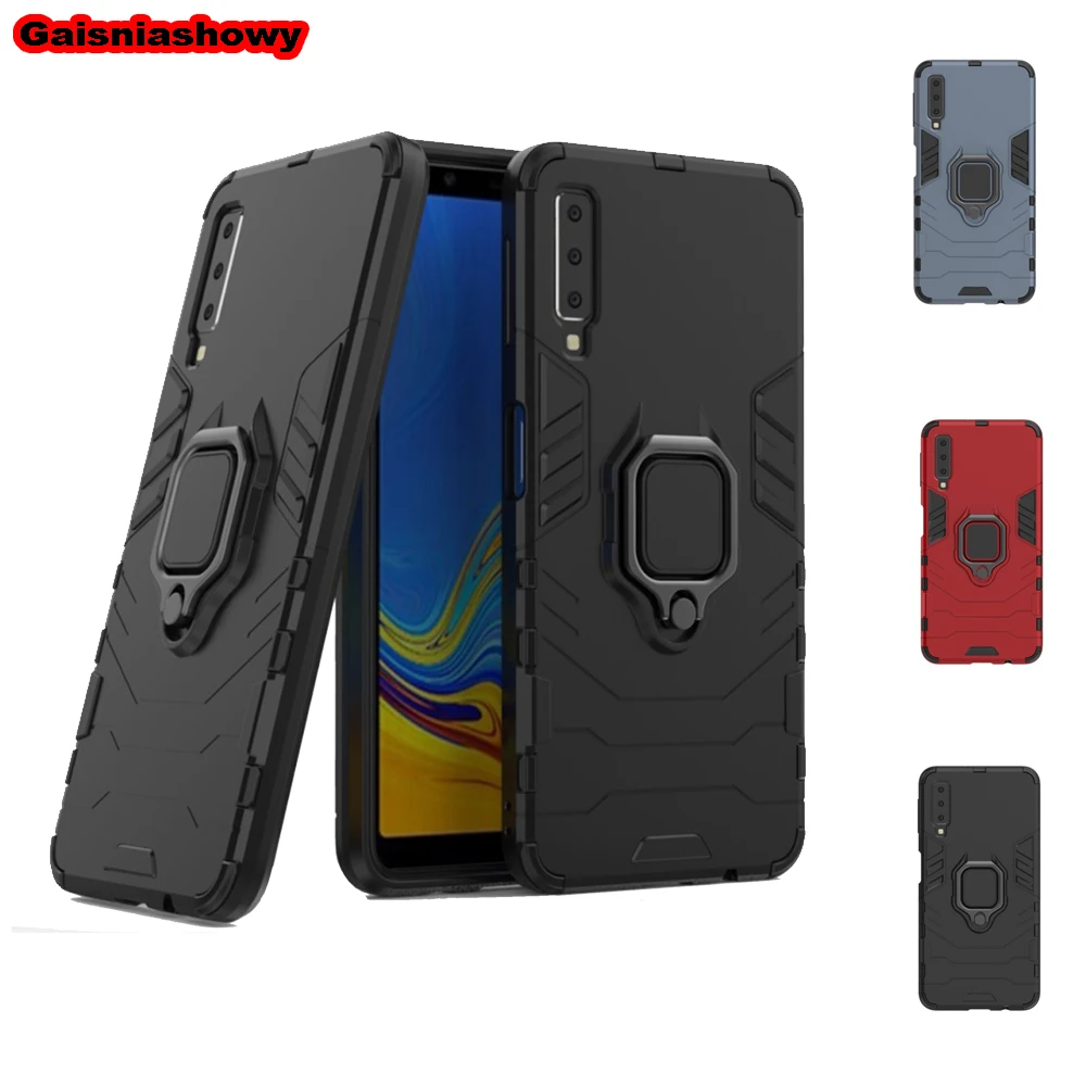 Чехол для samsung Galaxy A9 A7 A8 Plus Подставка-чехол с кольцом пальца J4 J6 Prime 2018 A20 A30 A50 A60