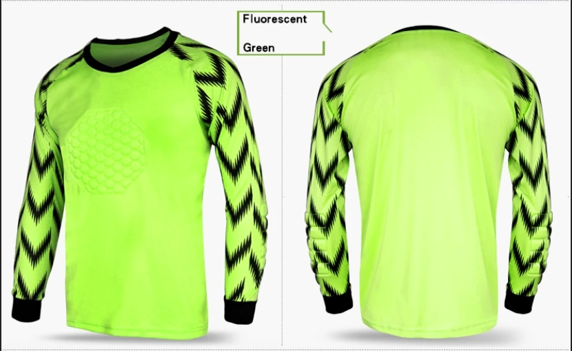 

Child Adult Soccer Goalkeeper Jersey Set Sponge Protector Can Customized Goalkeeper Uniform Suit Shorts