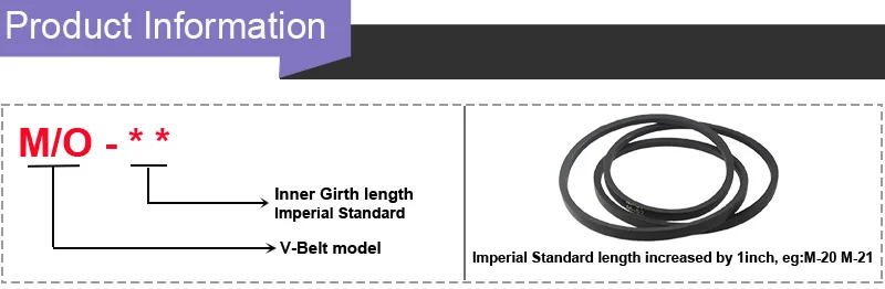V belt M type infor