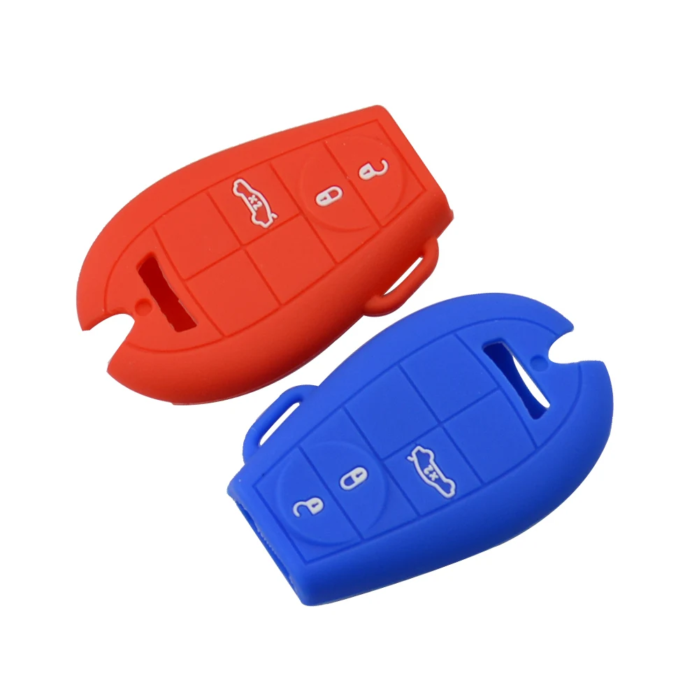 3 button silicone car key cover for Chrysler 3