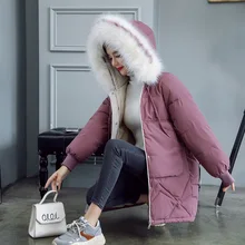 Новинка, зимнее теплое пальто с подкладкой, короткие женские тонкие куртки, Женская Толстая хлопковая куртка, одежда