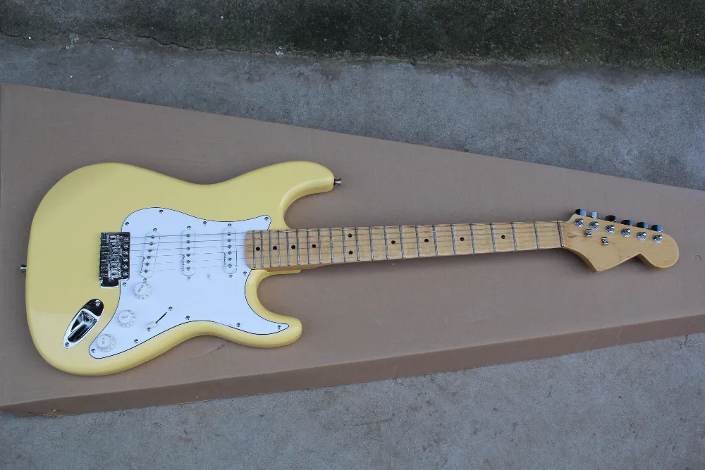 Groove Maple Fretboard Yngwie Malmsteen Stratocaster Scalloped Big Head Creamy Yellow Electric Guitar 17 11 Malmsteen Stratocaster Yngwie Malmsteenstratocaster Scalloped Aliexpress