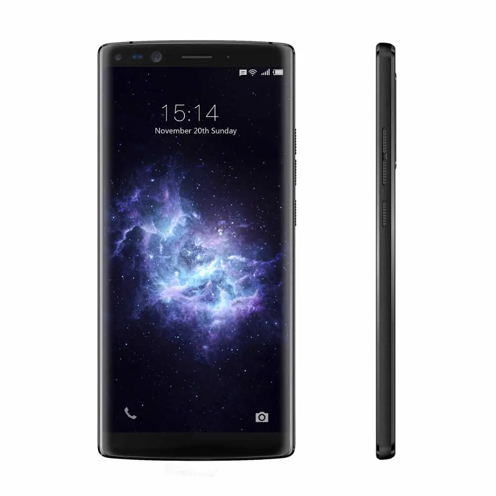 Doogee Mix 2, смартфон Helio P25, четыре ядра, 6 ГБ ОЗУ, 64 Гб ПЗУ, 16 Мп+ 13 МП, двойная камера, 5,99 дюймов, Безель, Andorid 7,1 - Цвет: Black