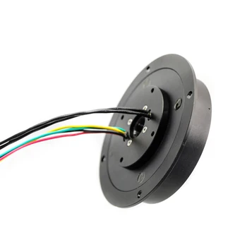 

IP65 High Protection Level Pancake Slip Ring Transferring Ethernet and Electrical Signal