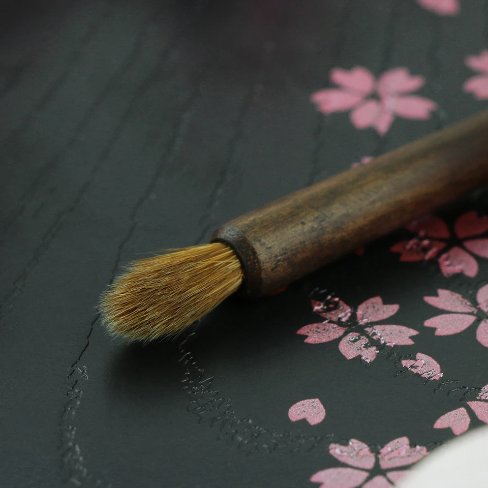 BEILI натуральная древесина грецкого ореха ласка волос профессиональная кисть для растушевки глаз тени для век Длинные ручки кисти для макияжа набор кистей