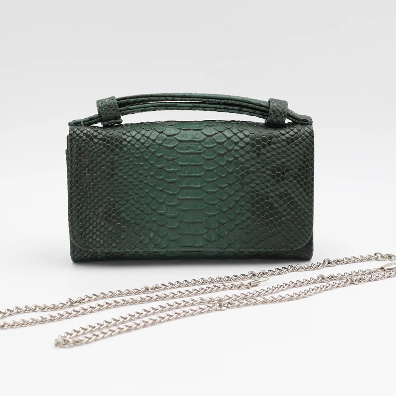 HIGHREAL Women Bags Genuine Leather Handbags Luxury Shoulder Bags For Women Designer Animal Crocodile Pattern Phone Clutch