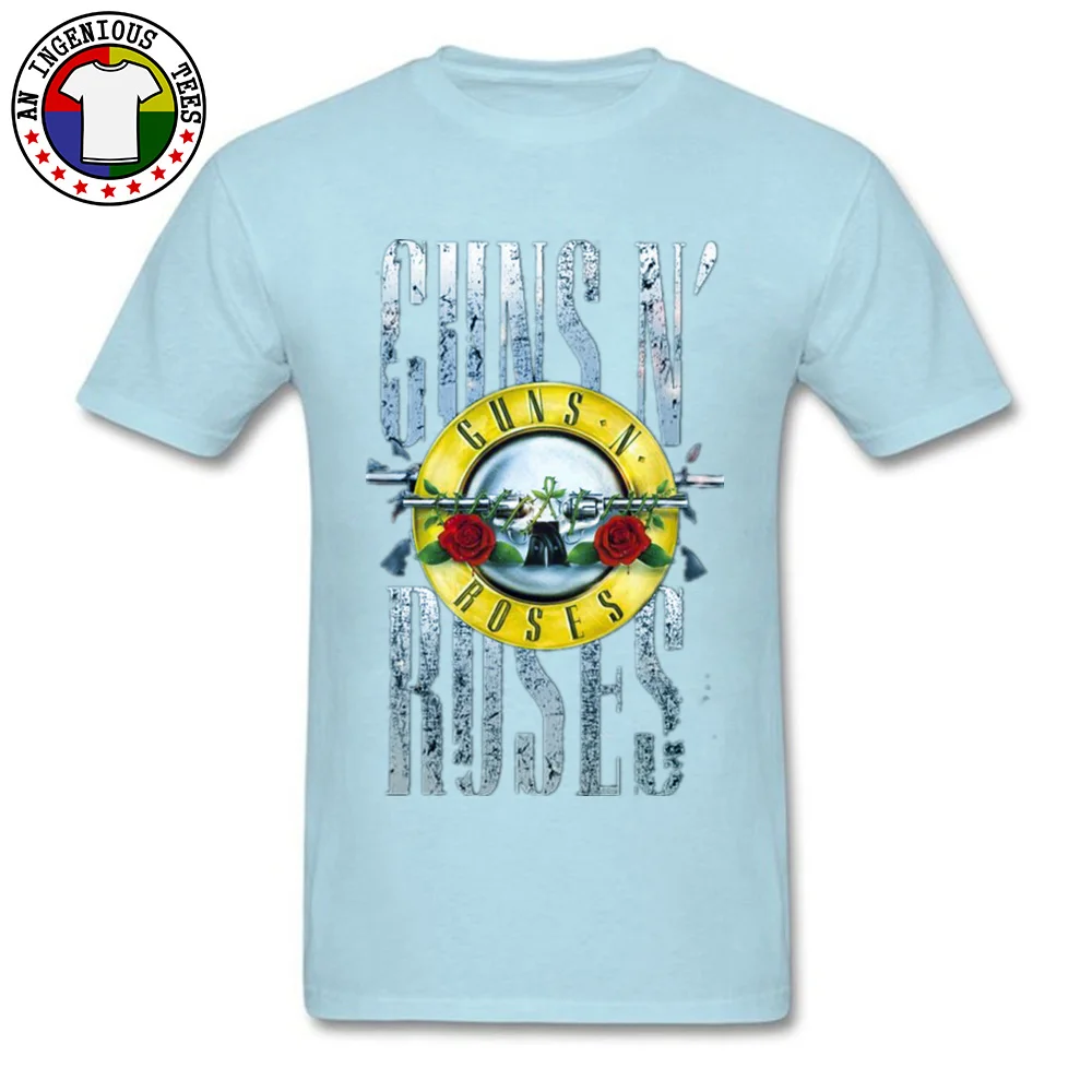 CasualDesign Short Sleeve T Shirt Summer/Autumn Hot Sale O Neck 100% Cotton Fabric Tee-Shirts Men Tshirts Guns N Roses Symbol  Guns N Roses Symbol light