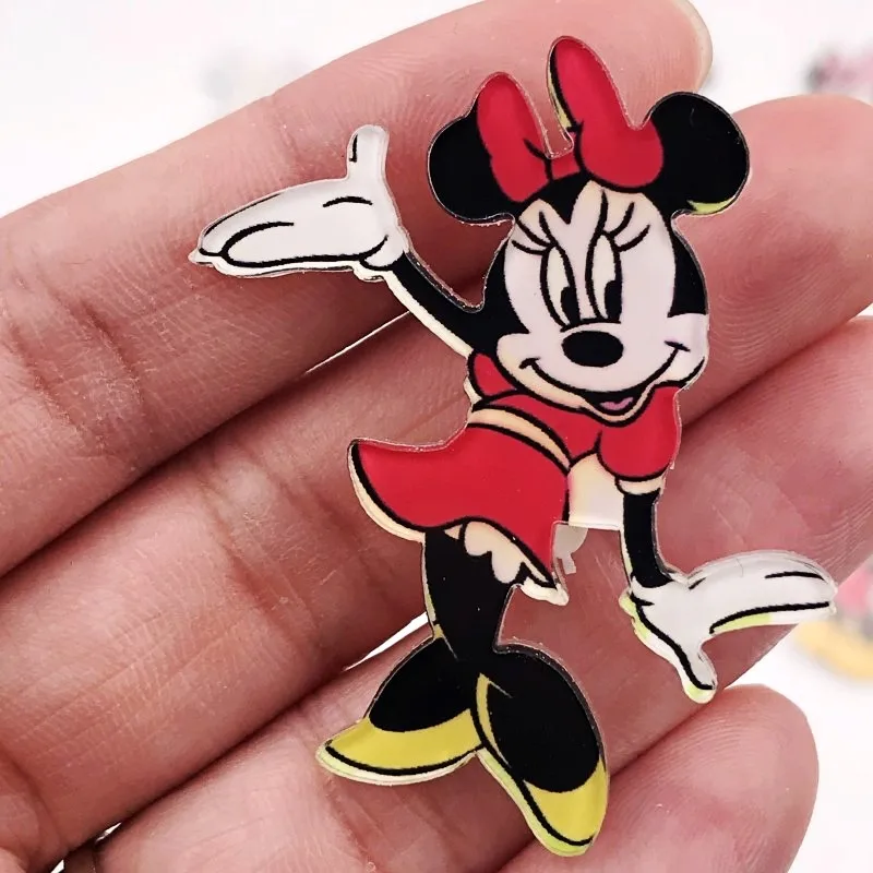 

1PCS Dancing Minnie Character Harajuku Icons Acrylic Brooch Girls Badges Pin Clothes Backpack Decoration Brooches girls gift