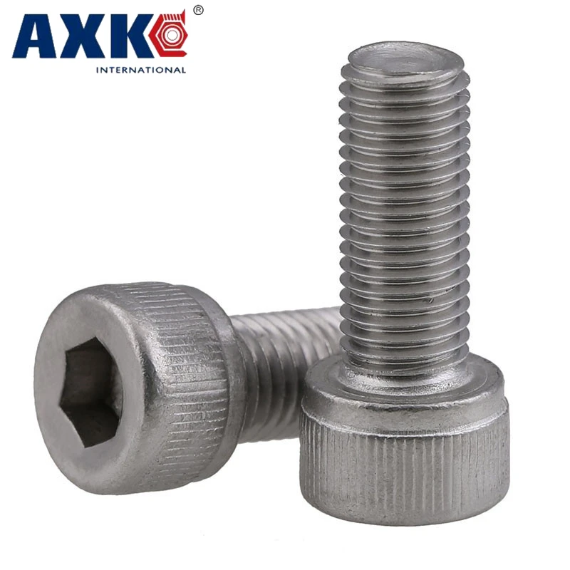 #4-40 x 1-1//2 #4-40 UNC Hex Socket Head Cap Screws,Stainless Steel,Full Thread,Knuled Head,100 Pieces