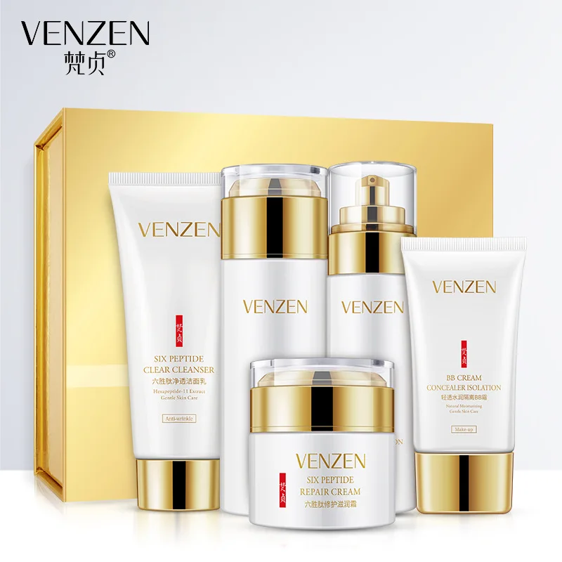 

Vatican Six Peptide Moisturizing Skin Care Set Moisturizing Nourishing Rejuvenation Skin Shrinking Pore Facial Treatment Set