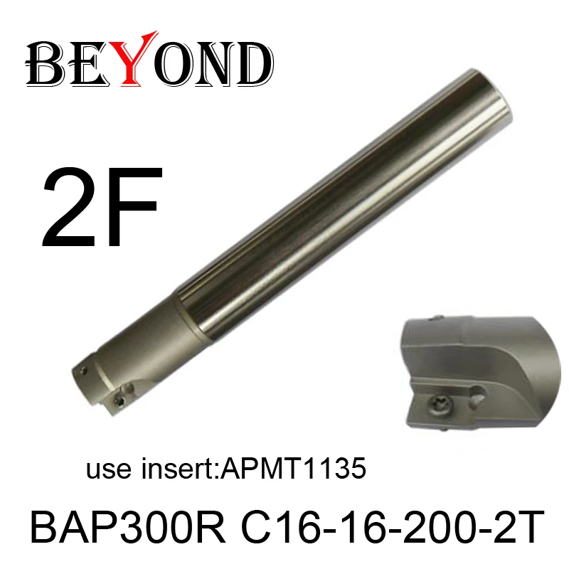

BAP300R C16-16-200-2T,Right angle 90 degree milling cutter arbor Fraise en bout for APMT1135 carbide inserts 2 flute