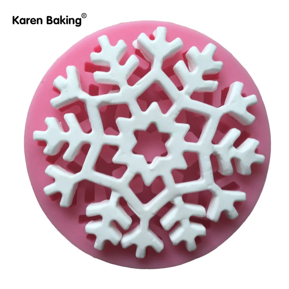

Snowflake Cameo Christmas Mold Snowflake Silicone Mold - Cupcake Decoration Molds Polymer Clay Molds ---C752