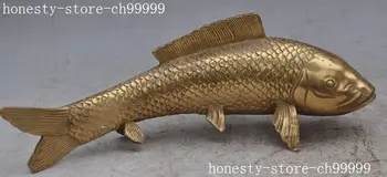 

christmas China Copper Bronze Folk fengshui goldfish fish lucky Auspicious art statue halloween