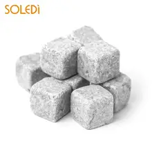 Портативные прочные камни для охлаждения вина, пригодные для использования кубики льда, серый охладитель для охлаждения, Гранитная водка, камни для виски