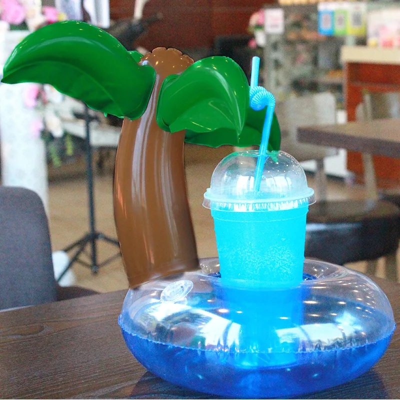 

10 PCS/set Inflatable Drink Cup Holders Mini Flamingo Unicorn Christmas Wedding Birthday Party Supply Swimming Pool Toys