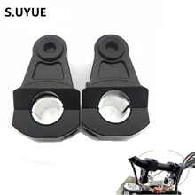 22 мм или 28 мм CNC алюминиевая мотоциклетная рукоятка Зажим Руль стояк Регулируемый для Kawasaki Suzuki Yamaha Honda