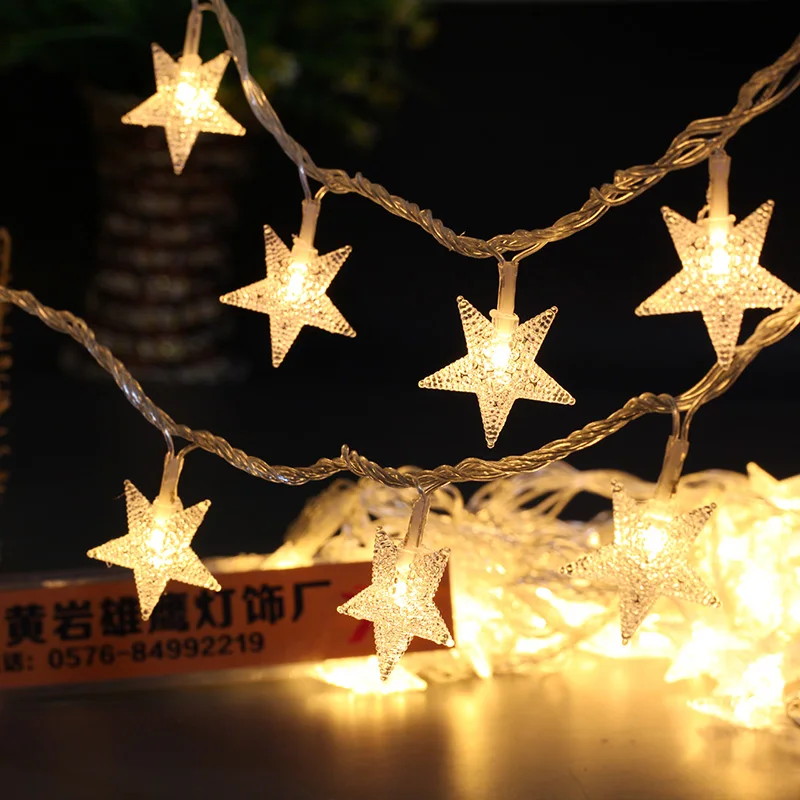 IWHD 10 м светодиодная Рождественская гирлянда для улицы в помещении Новогодняя звезда 220 в Рождественское украшение светодиодный Сказочный струнный фонарь Navidad