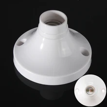 2 шт. E14 Эдисона винт гнездо круглая пластиковая основа винтовая лампочка держатель лампы Белый для домашнего освещения аксессуары