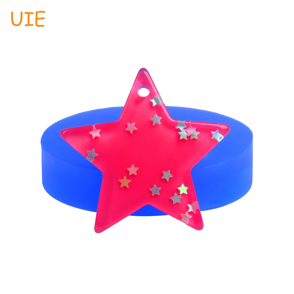 

PYL474U 37.5mm Star Pendant Mold - Star Silicone Mold Cake Decorating, Sugarcraft, Handcraft DIY, Resin Mold