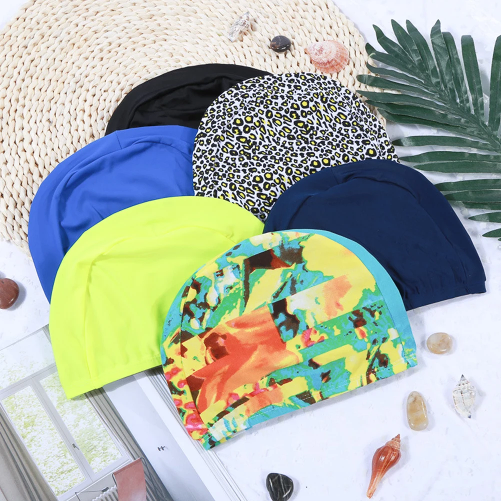 Унисекс Удобная шапочка для плавания ткань Easy Dring swim ing Hat cap s для взрослых(случайный цвет