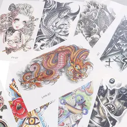 Животных Английский временные наклейки тела Книги по искусству татуировки руки ноги наклейки новый 2018 Оригинал Мода для татуировки