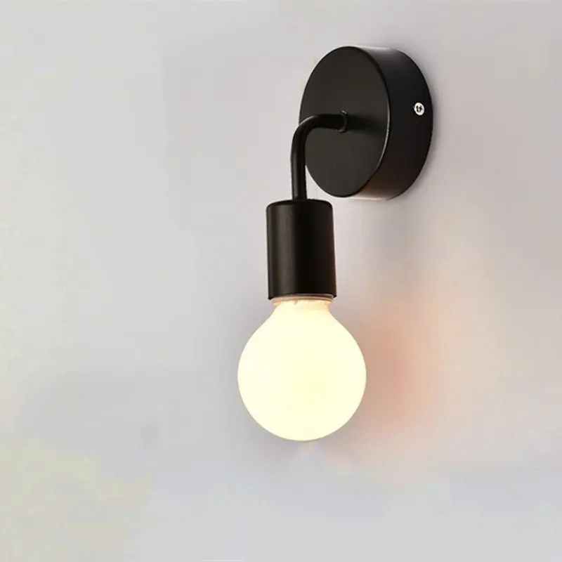 Moderna minimalistička nordijska zidna svjetiljka ličnost kreativno zidno  svjetlo od kovanog željeza E27 za stepenice u hodniku pored hodnika