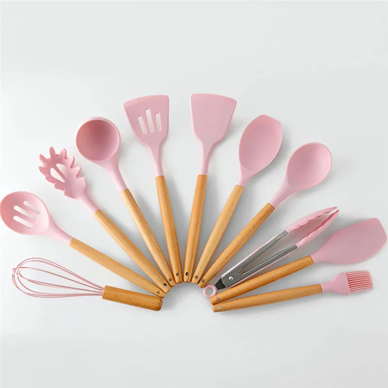 utensilio de cozinha 11/12-itens, kit cozinha, silicone, utencilios para cozinha frete gratis,ferramentas de cozinha,utensilhos de cozinha,conjunto cozinha acessórios, alça de madeira,espátula colher, concha, pinça c