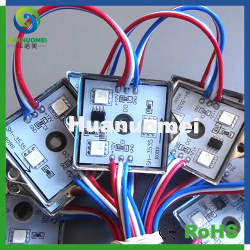 

35x35mm square led pixel module ws2811 SMD5050 moduel waterproof light ,100pcs/pack,free shipping