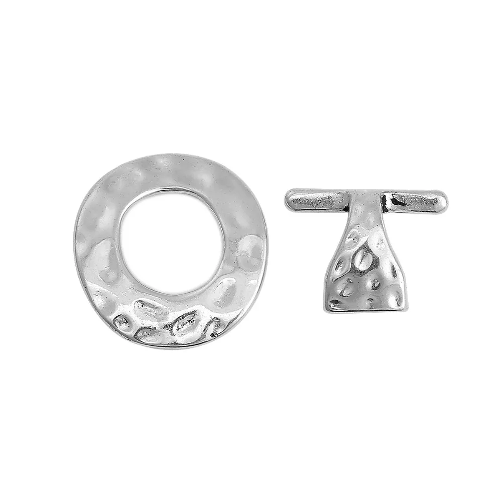 DoreenBeads переключатели серебряного цвета из сплава цинка 31 мм x 30 (1 2/8 дюйма 1/8 дюйма)