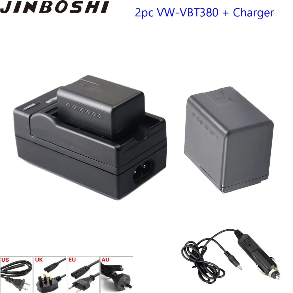 

2Pc High capacity 3900mAh VW-VBT380 VW VBT380 Battery+Charger Plug for Panasonic HC-V770 HC-V720,HC-V727,HC-V730,HC-V750,HC-V757