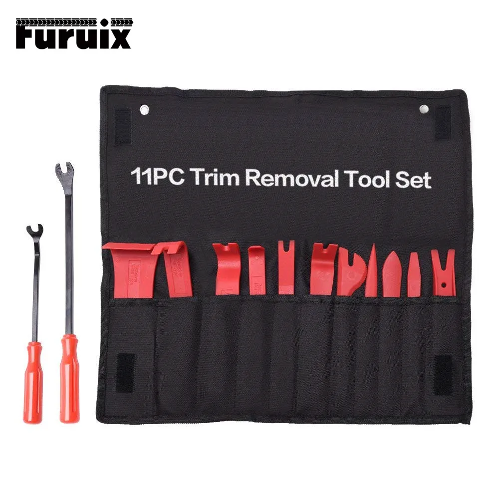 FURUIX Auto Trim Removal Tool Set Car Auto Radio Audio Repair Kit Door Dash Trim Pry Clip Stereo Panel Installer FURUIX Auto Trim Removal Tool Set Car Auto Radio Audio Repair Kit Door Dash Trim Pry Clip Stereo Panel Installer