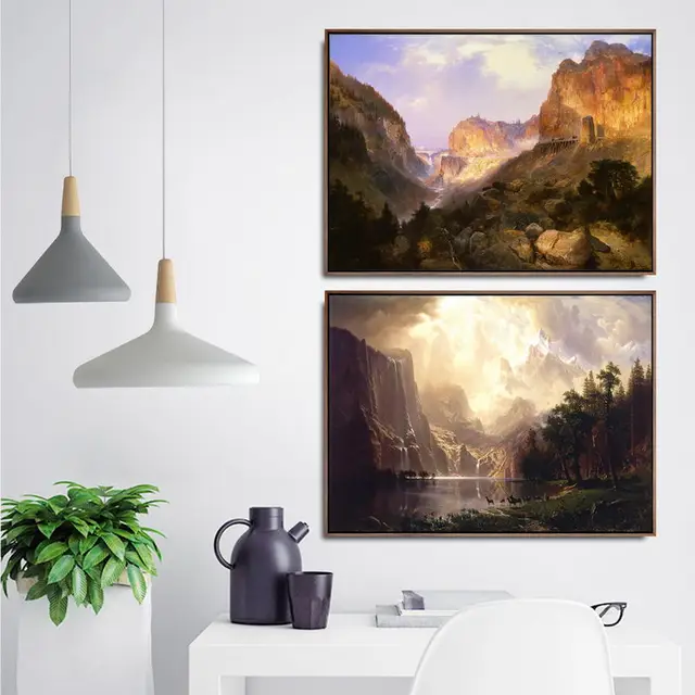 Landscapes Paintings by American Artists Printed on Canvas 5