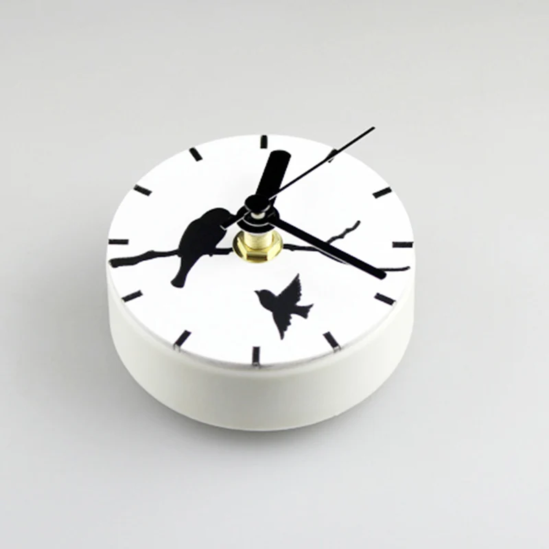 Прекрасная птица магнит часы Творческий Оранжевый Арбуз Магнитная Наклейки сообщение держатель Кухня холодильник декор настенные часы