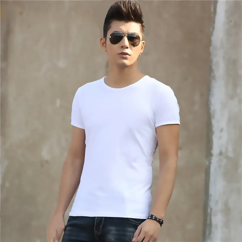 

Alharbi AD01 2019 Spring Mens T-Shirts Summer 100% cotton Short Sleeve casual Tee Shirts Male