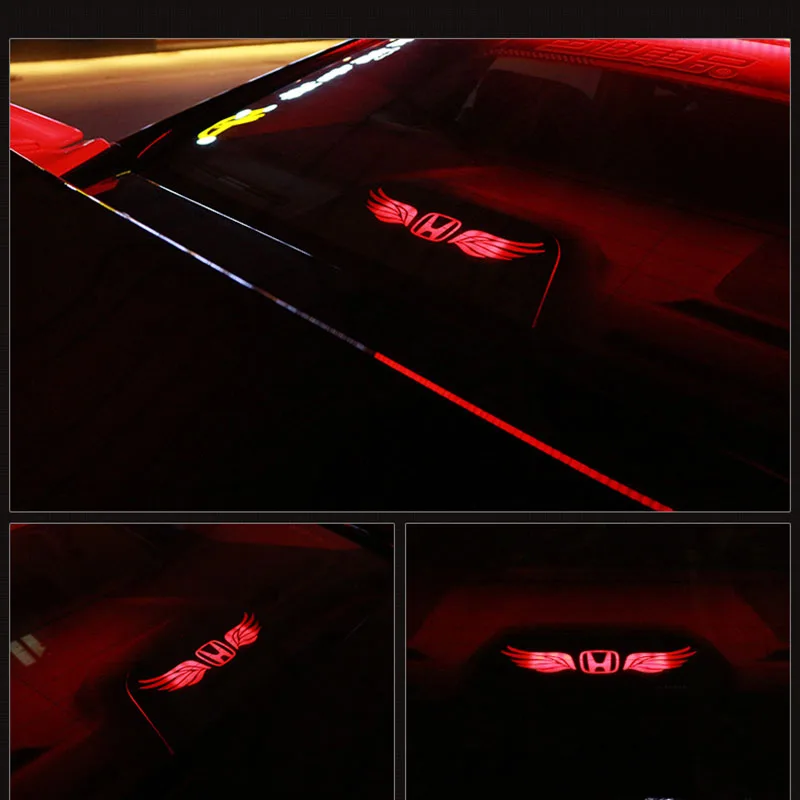 Car High Brake Light Stickers Trim Strip Rear Stop Brake Lamp Light