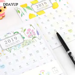 1 лист 2019 год креативный календарь наклейки Kawaii канцелярские DIY скрапбукинг украшения Этикетка повестки дня Органайзер наклейки