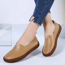 Женская летняя обувь; коллекция года; Модные дышащие туфли на плоской резиновой подошве высокого качества без застежки; цвет синий, черный, белый, коричневый; Размеры 7, 8,5