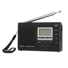 FM/AM/SW радио цифровой стереорадиоприемник наушники выход времени дисплей Будильник внешний 7 раздел поворотная антенна