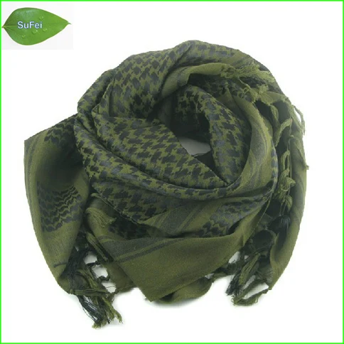 SCF03 утолщенный плюс Военный ветрозащитный хиджаб Shemagh Тактический пустынный Arabia Keffiyeh Шарф хлопок Wargame шарф шапка