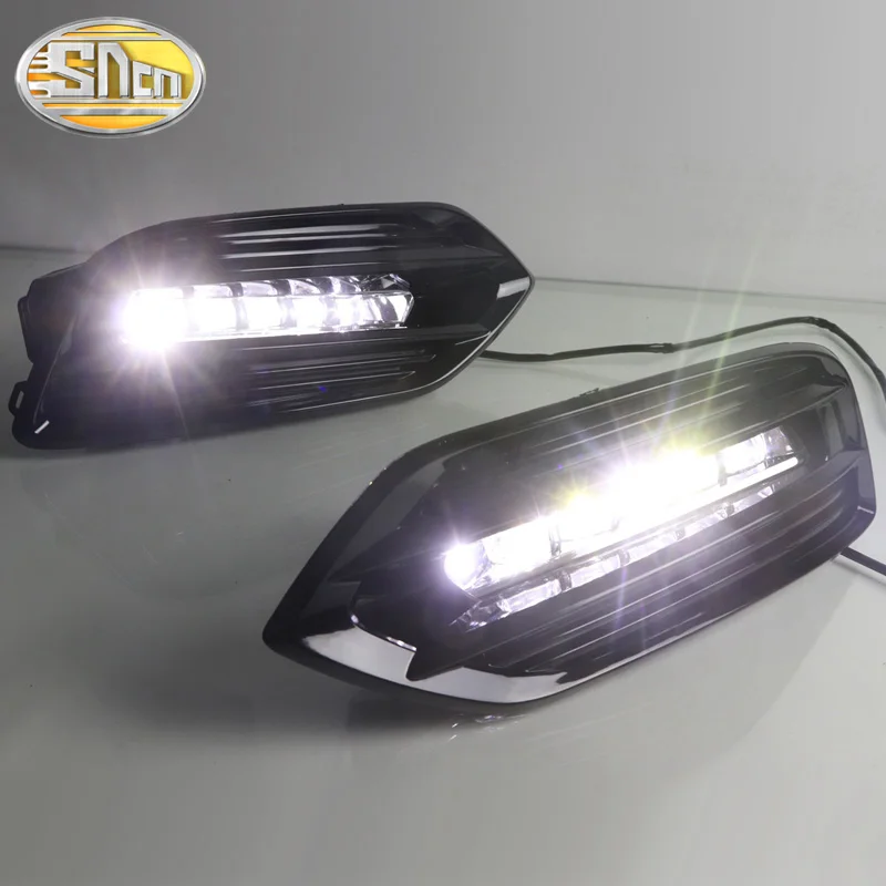  LED DRL For Honda HRV HR-V 2018 2019 Vezel Daytime Running Light Fog Lamp with Yellow Turning Signa - 33025655009