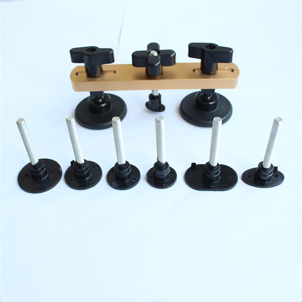 Truck PDR Paintless Dent Car Repair Tools Pulling Bridge Dent Removal Hand Tool Set PDR Tool kit Newly Design gold sliver color Truck PDR Paintless Dent Car Repair Tools Pulling Bridge Dent Removal Hand Tool Set PDR Tool kit Newly Design gold sliver color