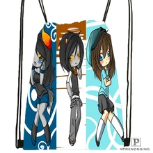 Custom Homestuck.full. Drawstring Backpack Bag Cute Daypack Kids Satchel (Black Back) 31x40cm#180531-04-27