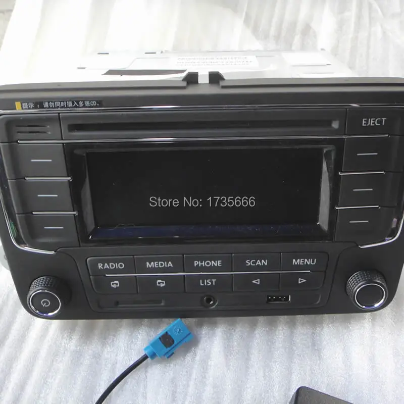 Автомагнитола RCN210 CD плеер USB MP3 AUX Bluetooth 9N 31G 035 185 подходит для VW Golf Jetta MK4 Passat B5 Polo|MP4 и