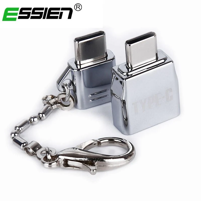 

Keychain Micro Usb Male To Type-C Microusb To Type C Converter Adapter Kits OTG Data Sync Charging Adapter For Samsung Huawei