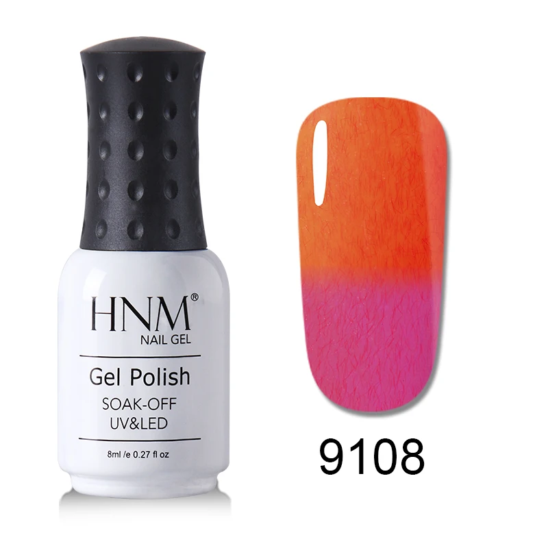 HNM Гель-лак 8 мл тиснение Краска Лак для ногтей Vernis a Ongle Nail Art Nagellak Lucky лак Гибридный лак краска геллак чернила - Цвет: 9108